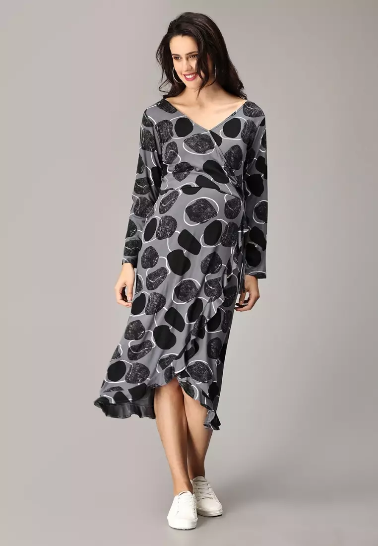 Pret-A-Potion Wrap Maternity And Nursing Dress