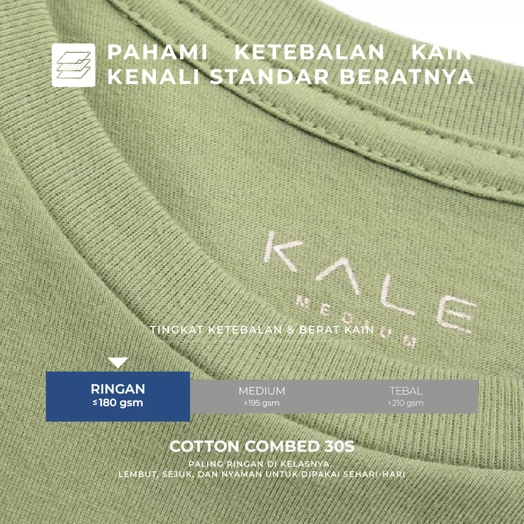 Kale Arion Olive Green / T-Shirt Pria Lengan Pendek / Unisex