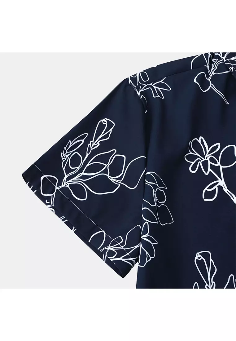 夏威夷印花短袖襯衫YL-C248