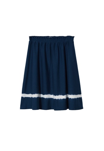 MANGO KIDS blue Tie-Dye Cotton Skirt 99780KADDEE6B9GS_1
