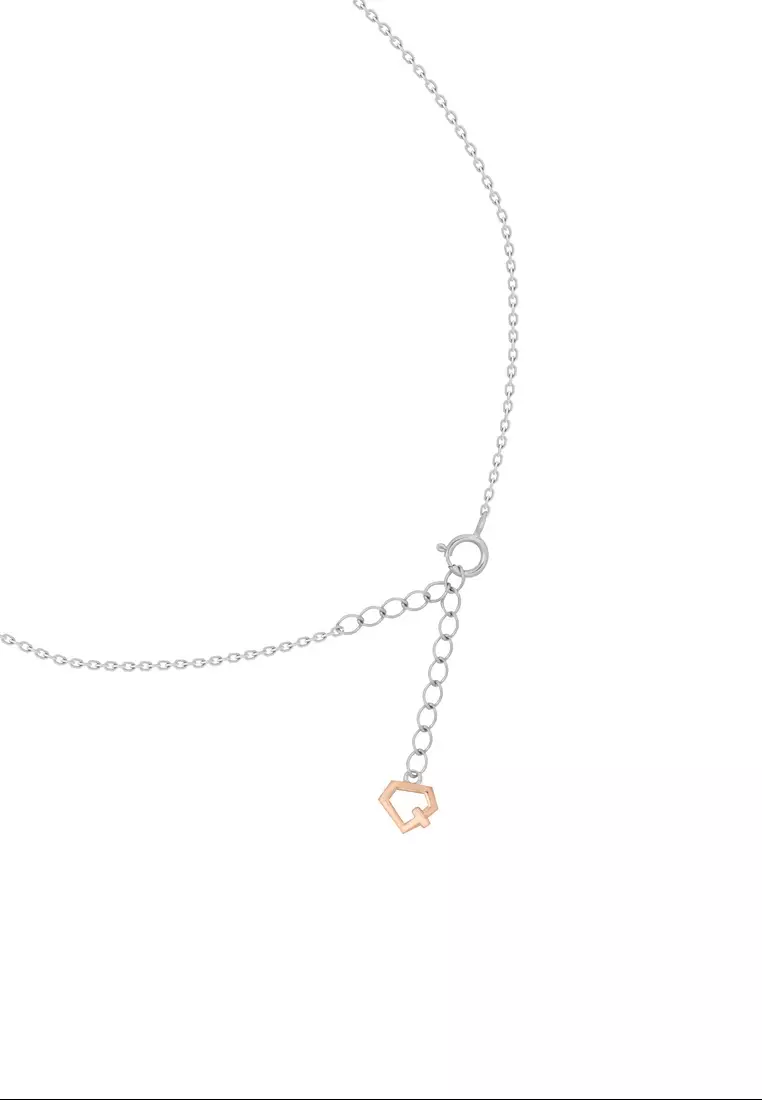 GOLDHEART Chic Radiance Dual-Tone Diamond Necklace