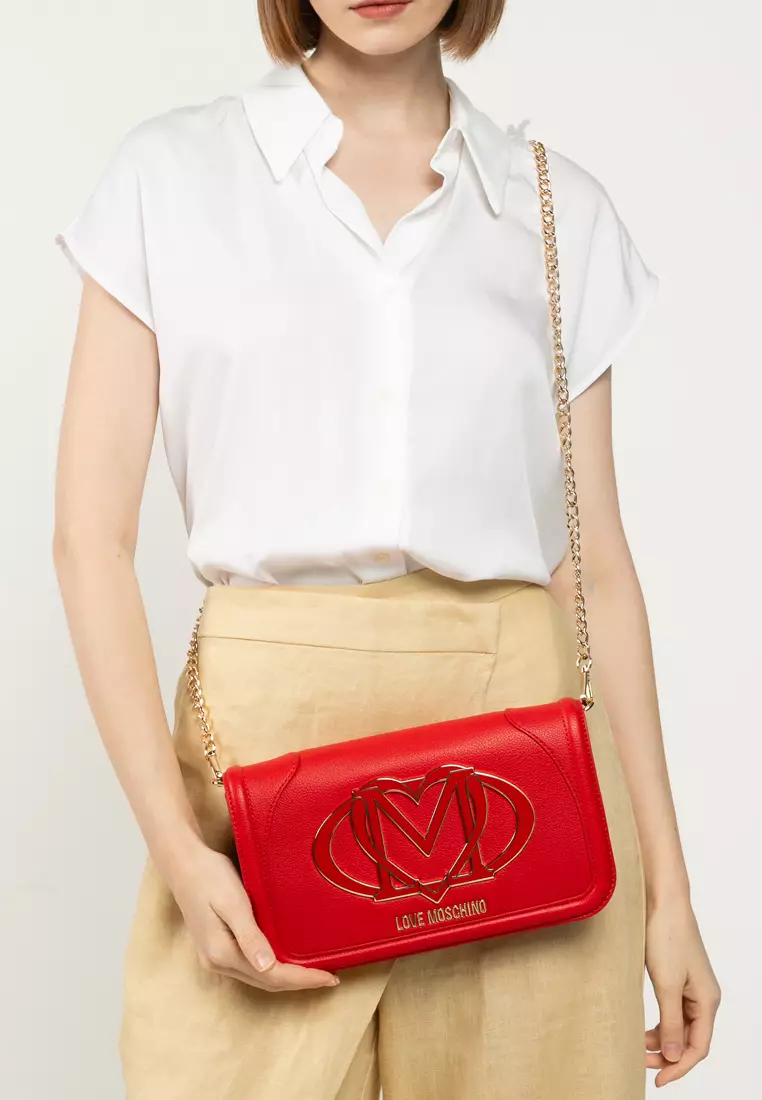 Maxi Logo Chain Crossbody Bag (nt)