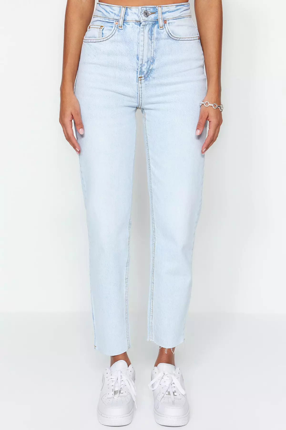 Trendyol High Waist Slim Mom Jeans 2025 Buy Trendyol Online