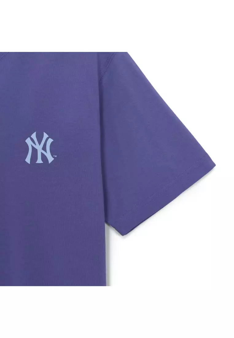 BASIC STREET COLOR LETTERING OVER FIT T-SHIRTS NEW YORK YANKEES