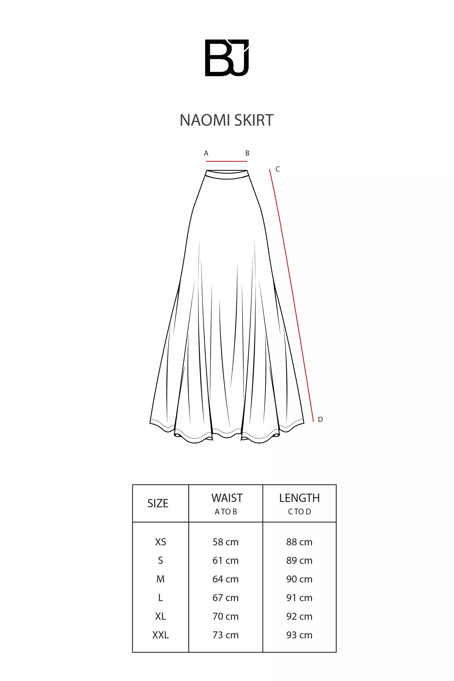 Benang Jarum - Naomi Skirt - Grey