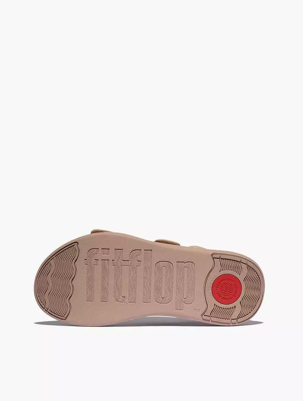 Fitflop F-Mode Go Adjustable Flatform Back-Strap Sandals - Classic Beige