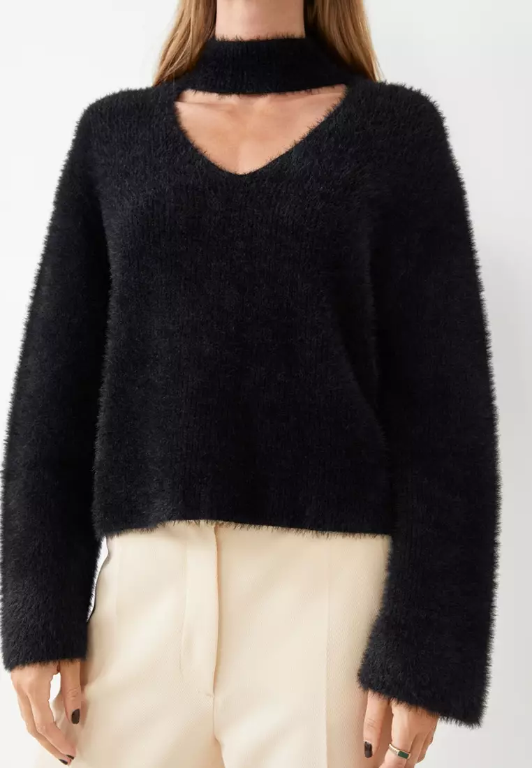 Feather hotsell knit jumper