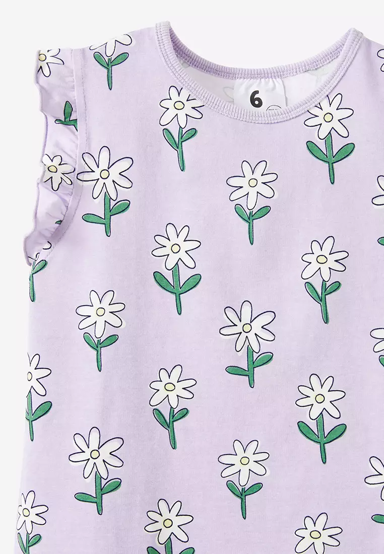 Stacey Short Sleeve Flutter Pyjama Set