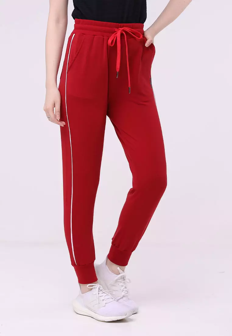 Buy Women's Red Joggers Trousersleggings Online