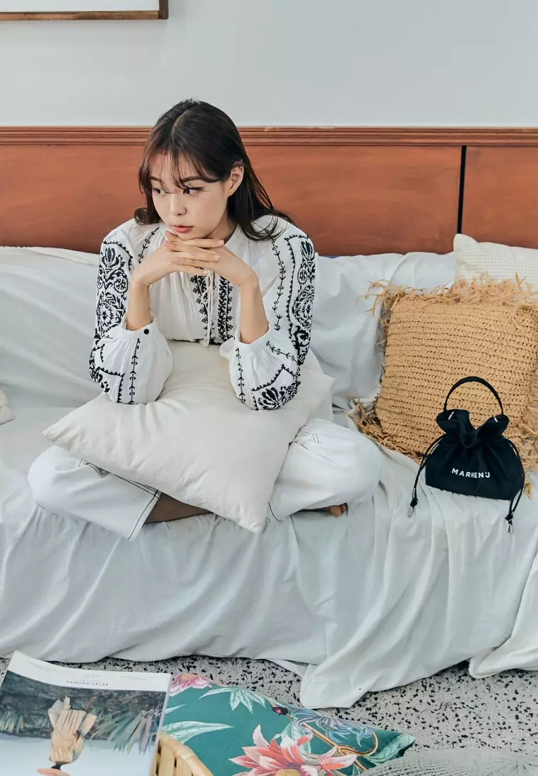 CHARRON Nylon Crossbody Bag Black
