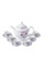 Vantage Vantage New Porcelain Collection Siti Series 14 Pcs Tea Set / Teapot with Cover / Porcelain Tea Set / Coffee & Tea Drinkware / Drinkware Set / Ultra White Fine Porcelain Teapot & Cup & Saucer 97D9EHLA1565C8GS_1