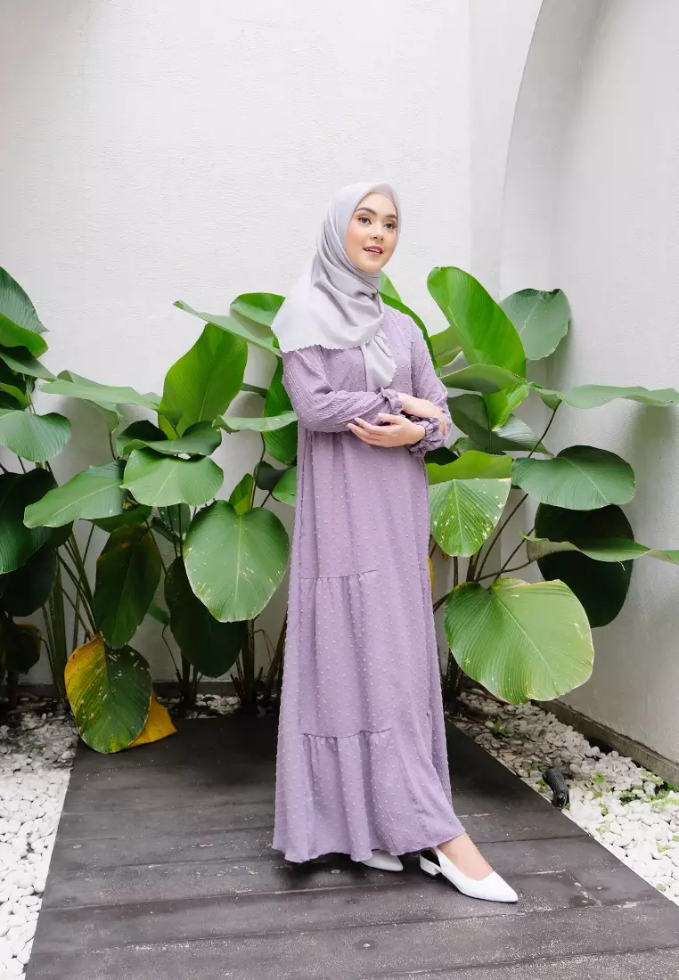 Zelena - Elena Dress | Gamis Muslimah Wanita - Purple