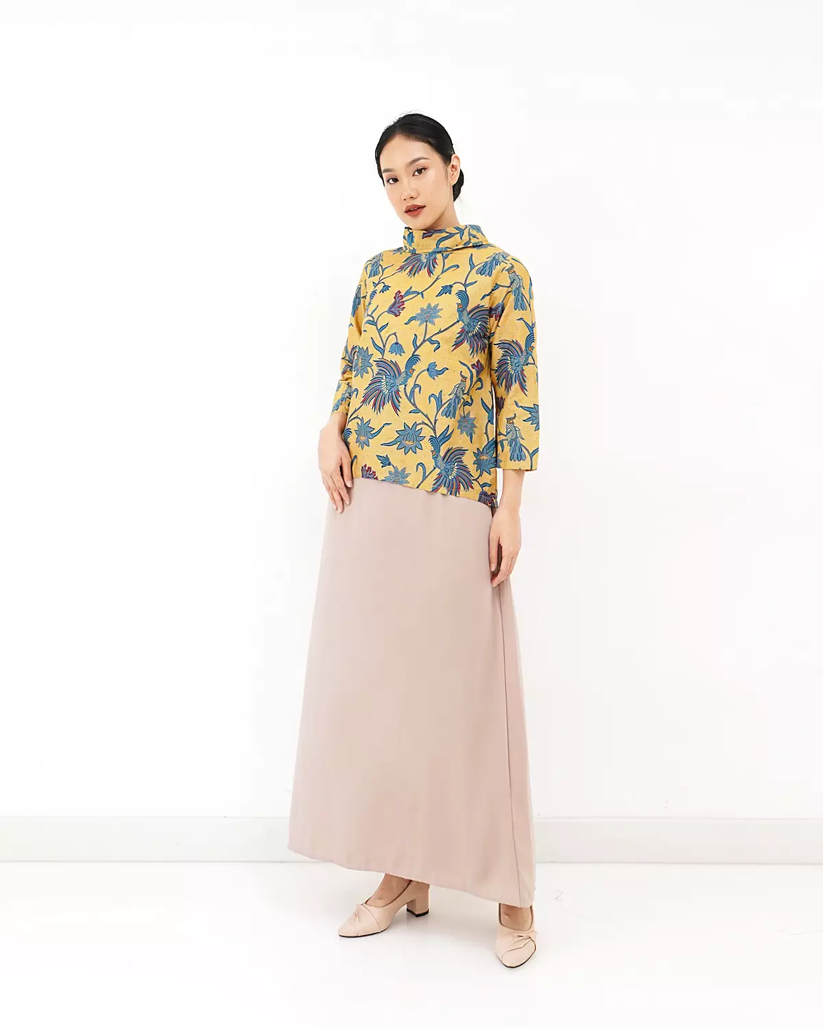 Blouse Lengan Panjang Batik Motif Cendrawasih