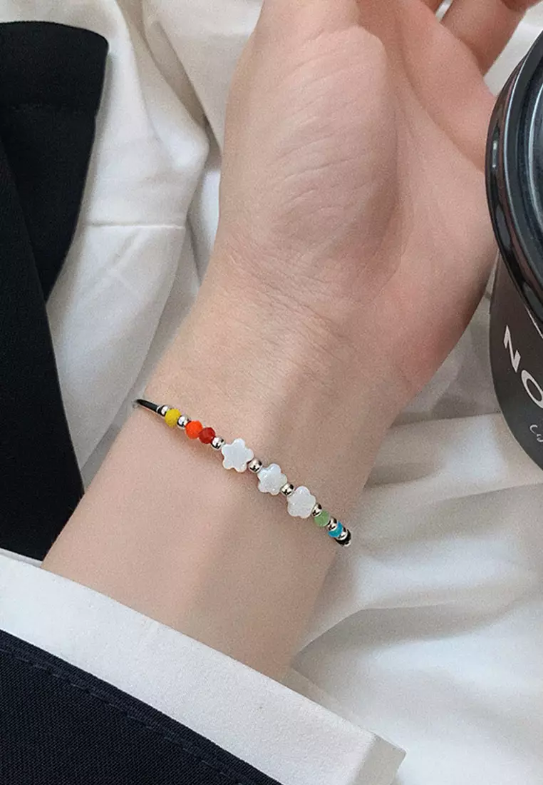 Rainbow shell bracelet outlet
