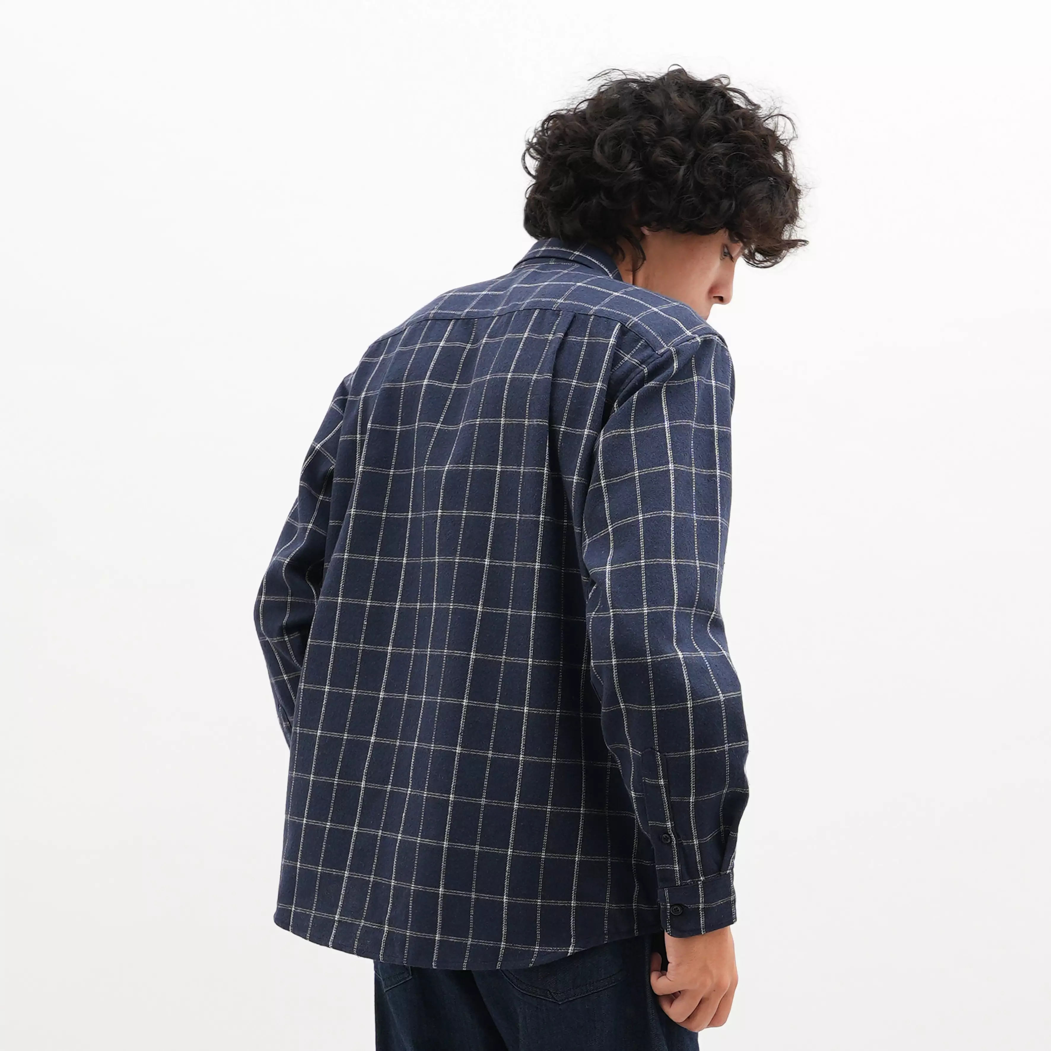 Jual Roughneck 1991 Roughneck FS063 Navy Maverick Flannel Shirt 