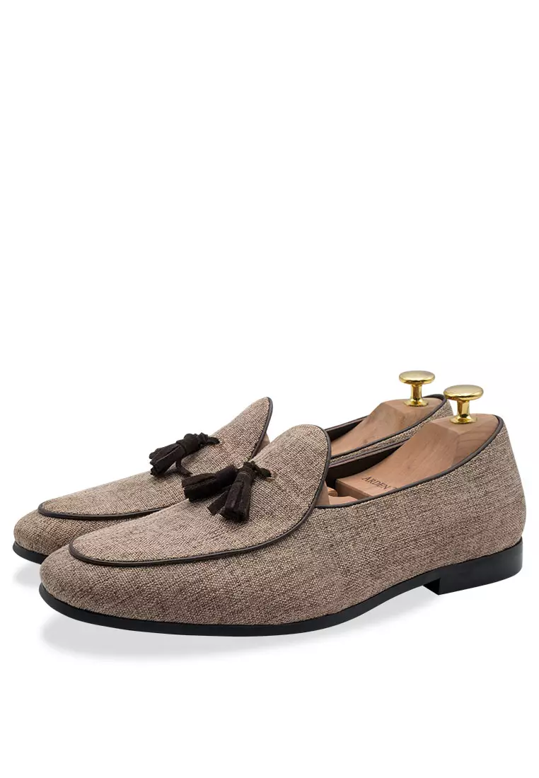 Rafael Brown Tassel Belgian Loafer