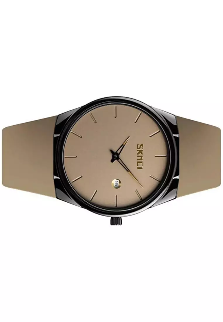 Jam Tangan Analog Pria Waterproof Elegant Design Strap Tali Kulit Leather BZ08 ORIGINAL