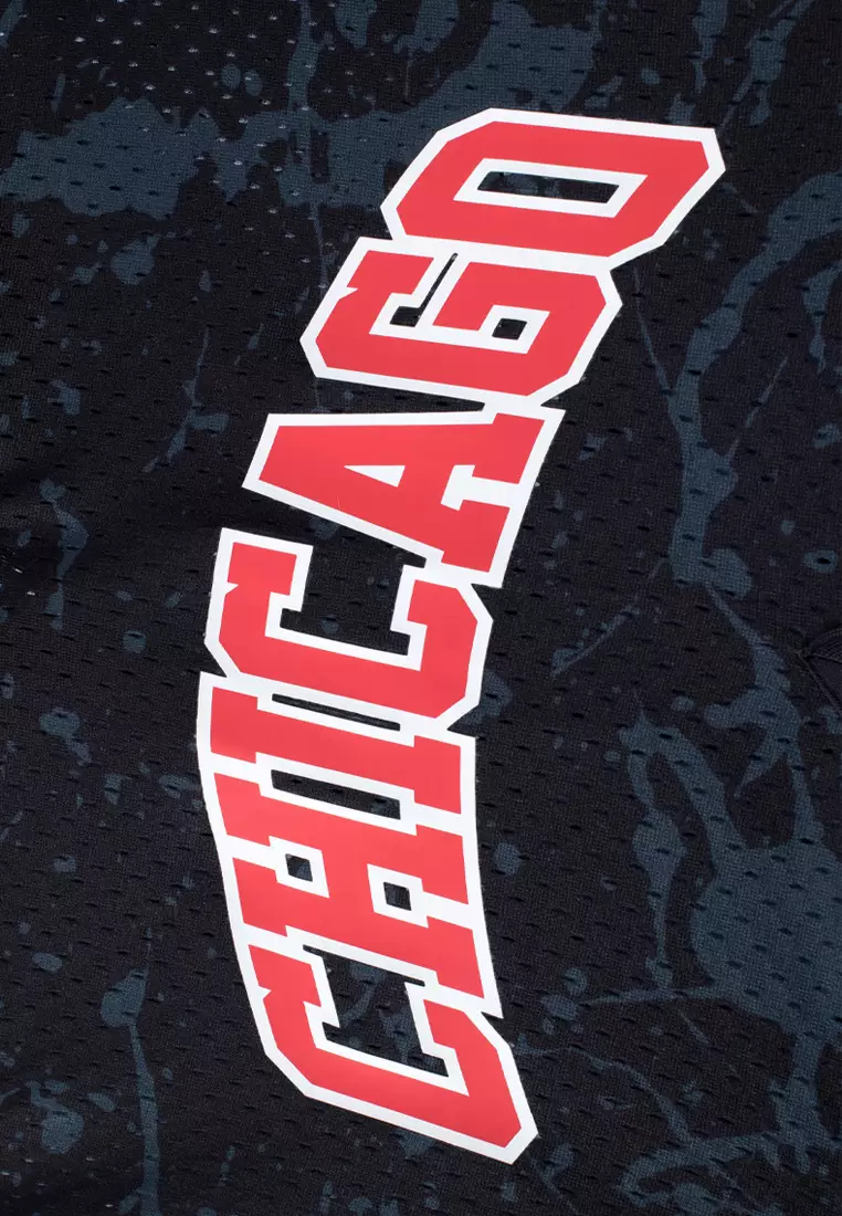 Drops All Over Print Chicago Bulls Regular Fit Mens Basketball Shorts