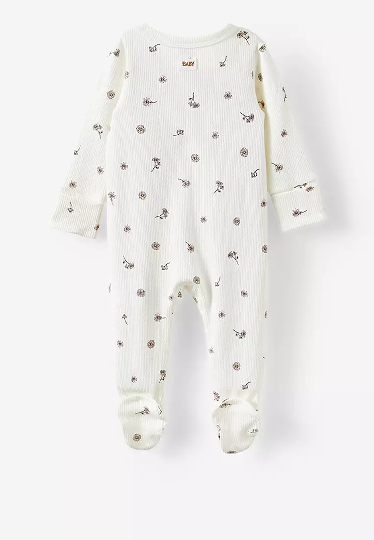 Organic Pointelle Zip Romper
