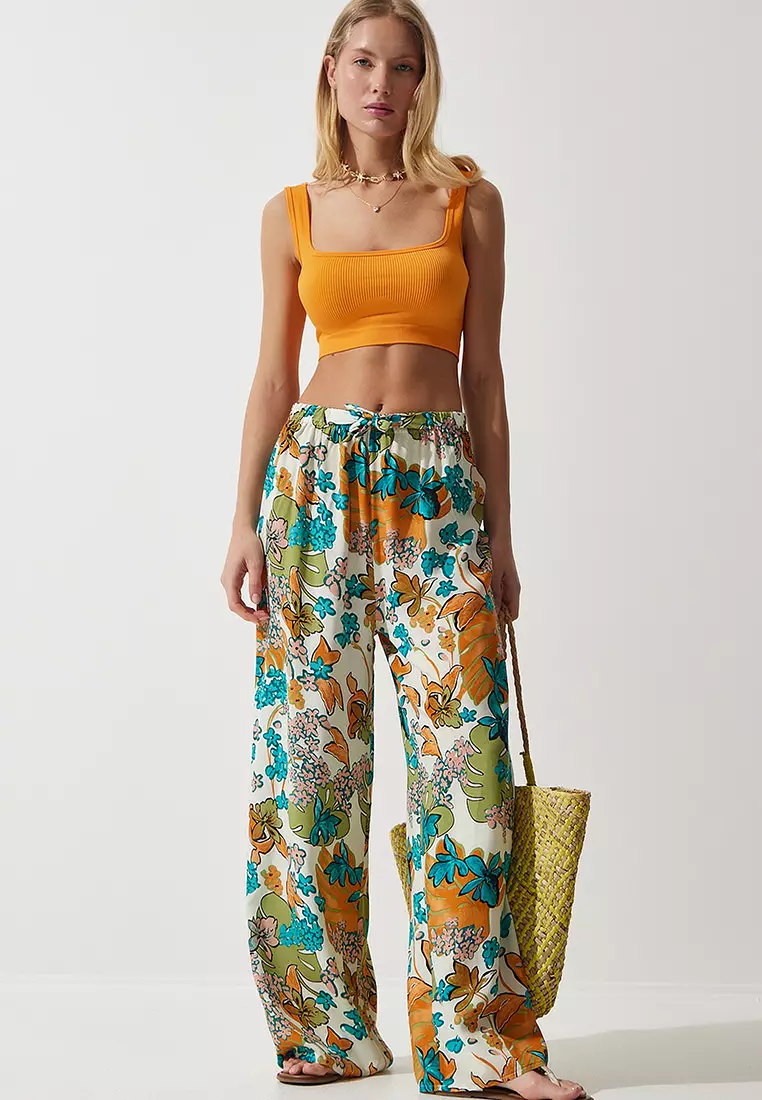 PEPPE 7/8 Turquoise Travel Trousers main image 1