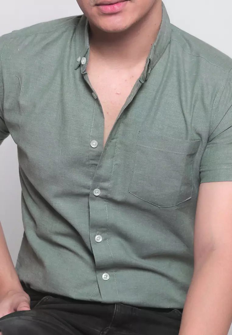 Forest Green Oxford SS Shirt