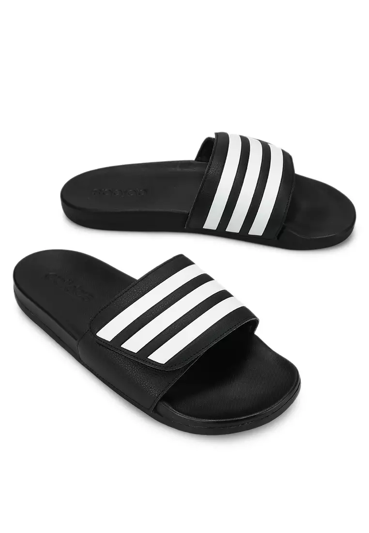 Adidas adilette best sale comfort black