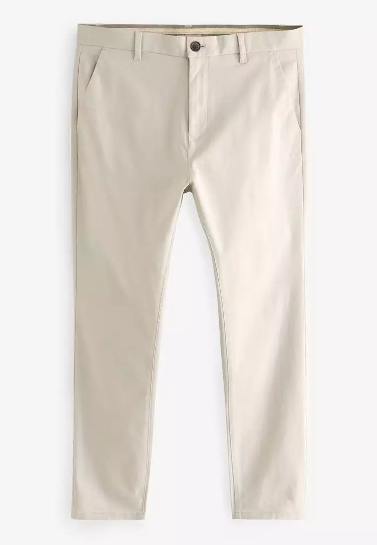 Skinny Fit Stretch Chino Trousers