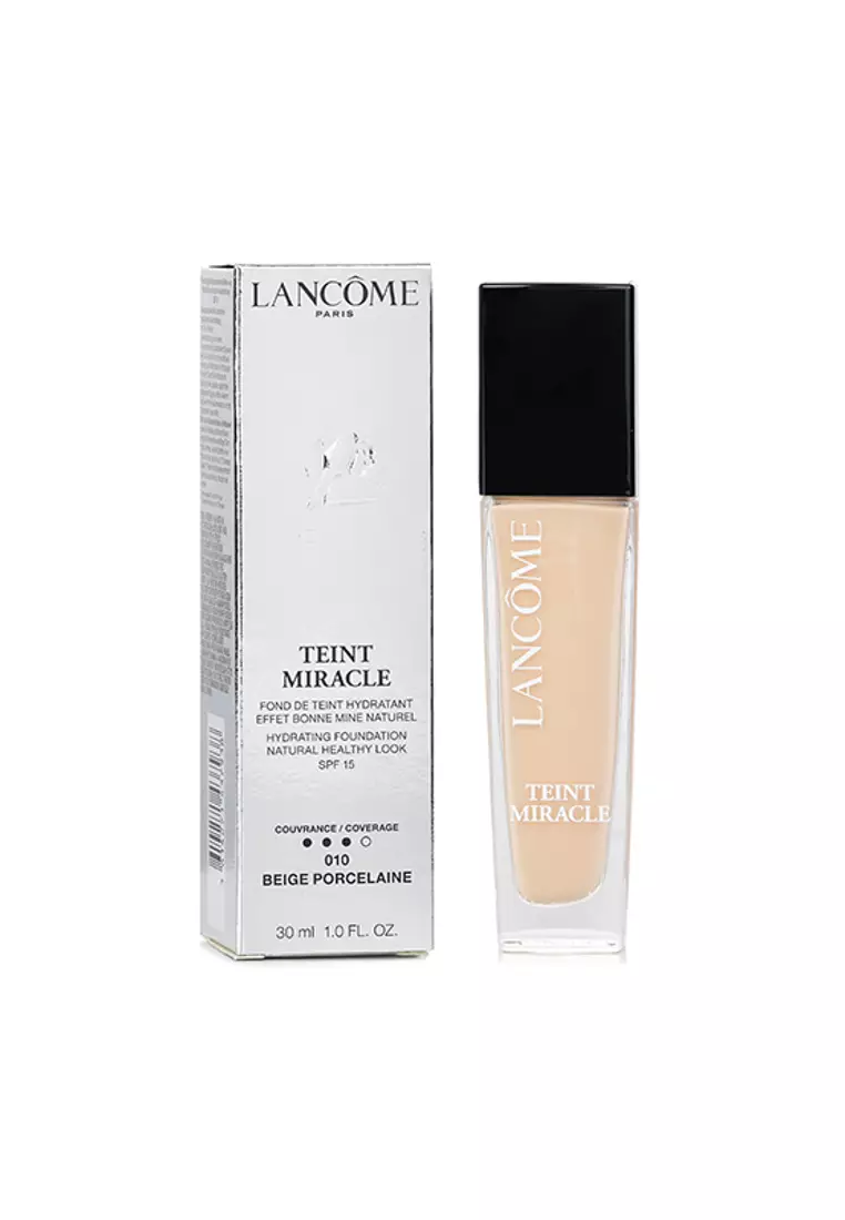 LANCOME - Teint Miracle Hydrating Foundation Natural Healthy Look SPF 15 - # 010 Beige Porcelaine 30ml/1oz.