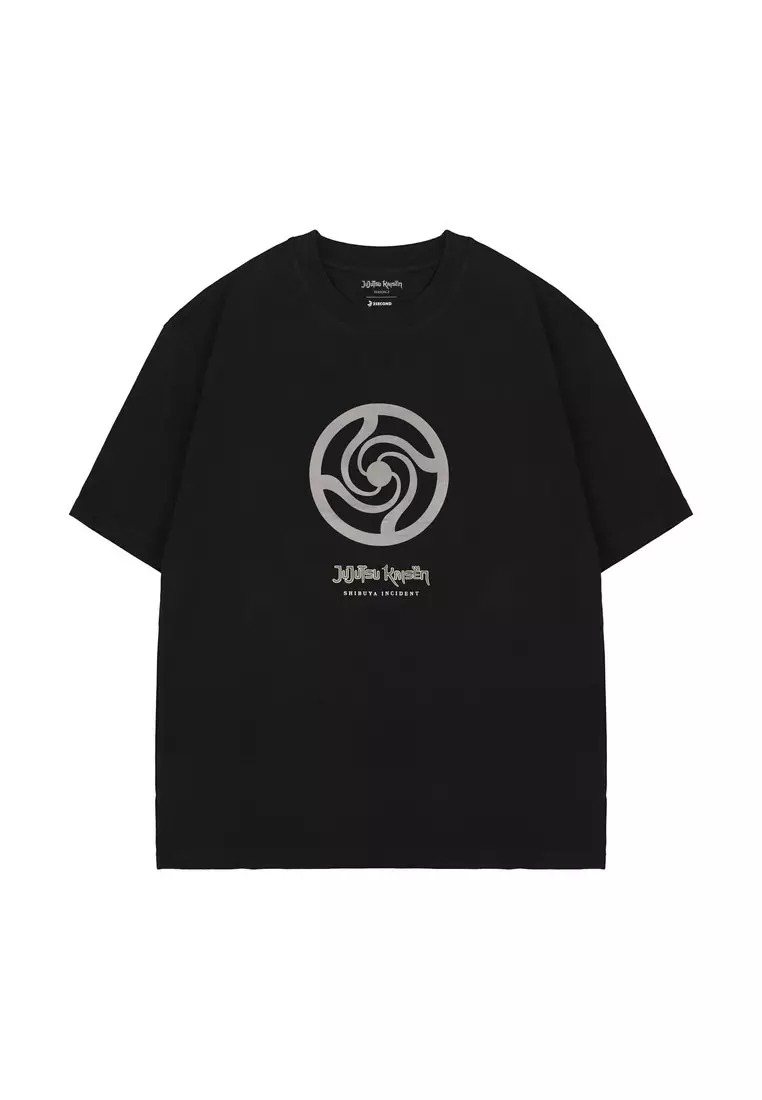 3Second x Jujutsu Kaisen T-Shirt Short Sleeve Relaxed Fit Cotton Shibuya Incident 59 410226