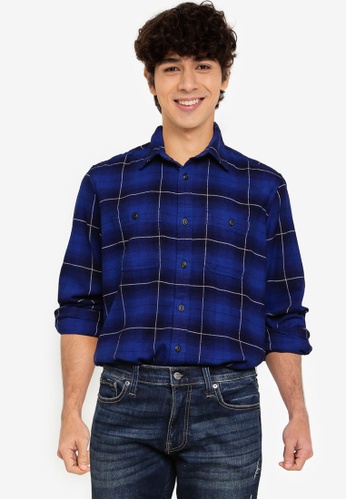 GAP multi Long Sleeve Flannel Shirt 3C74EAA1D2085BGS_1