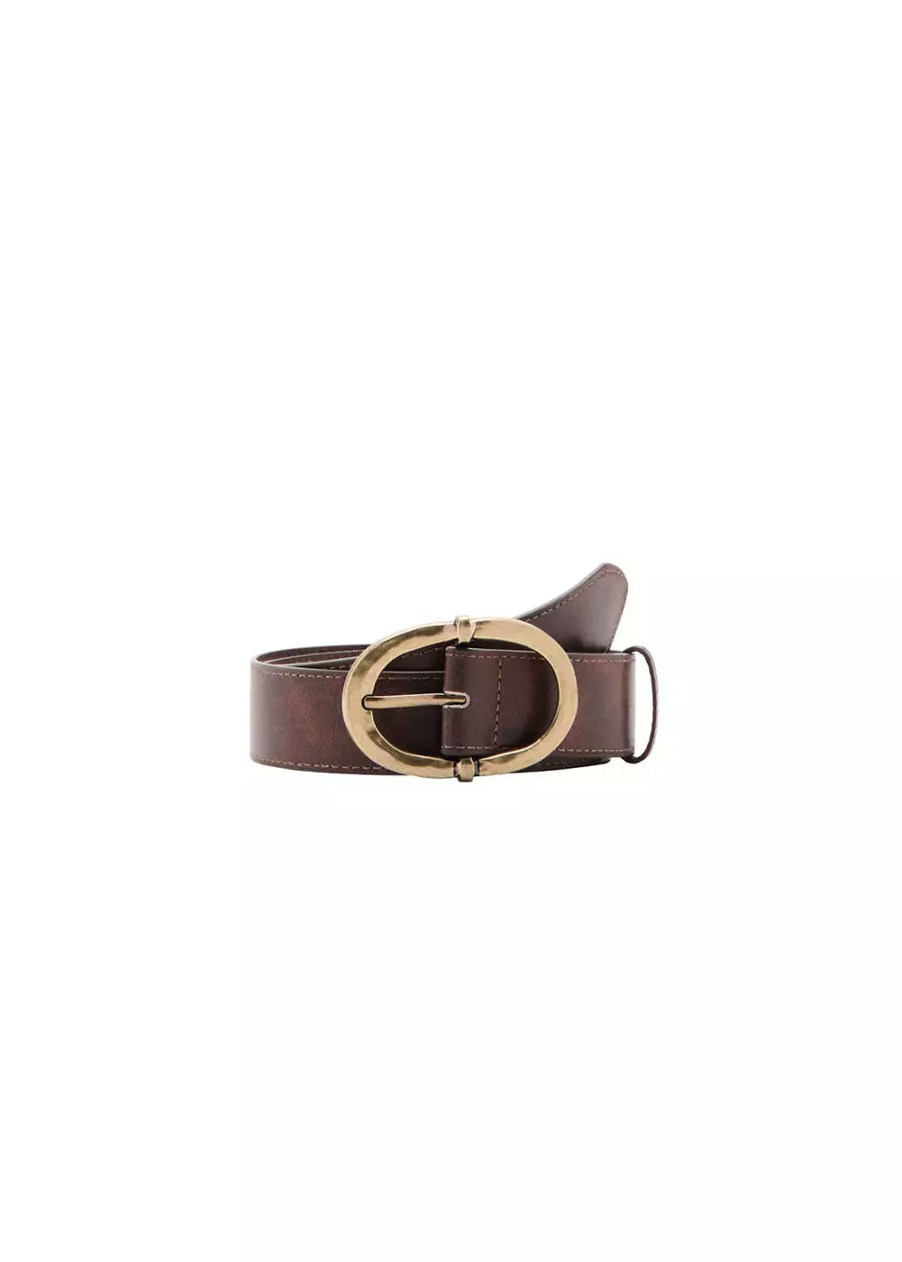 Sabuk buckle logam bertekstur