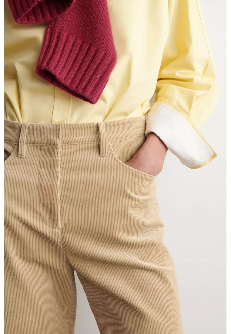 CORDUROY STRAIGHT-LEG TROUSERS