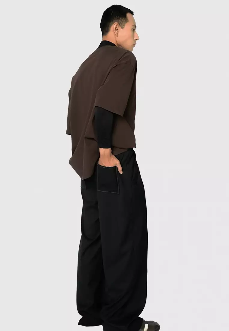 Embroidered T-Shirt in Brown