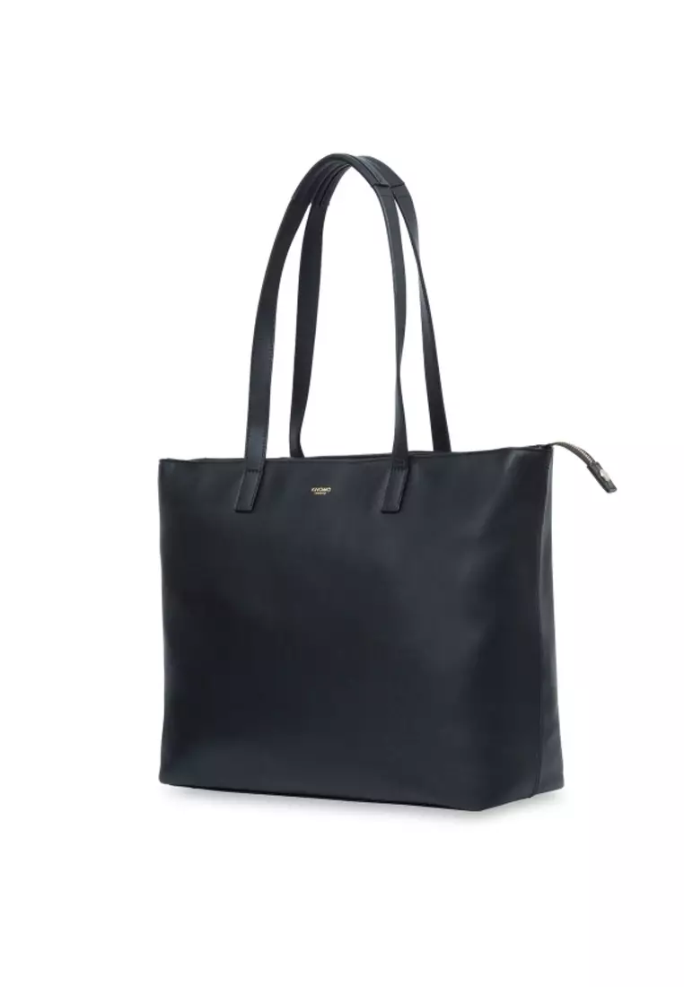 Buy knomo Maddox 15" Leather TopZip Tote (Black) 2024 Online ZALORA