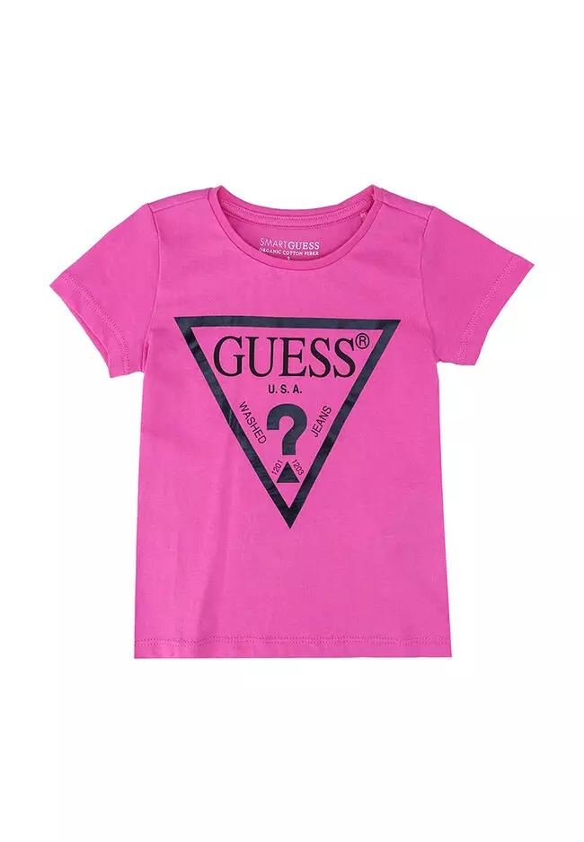 Buy Guess Foil Triangle Logo Short Sleeve T Shirt 2023 Online