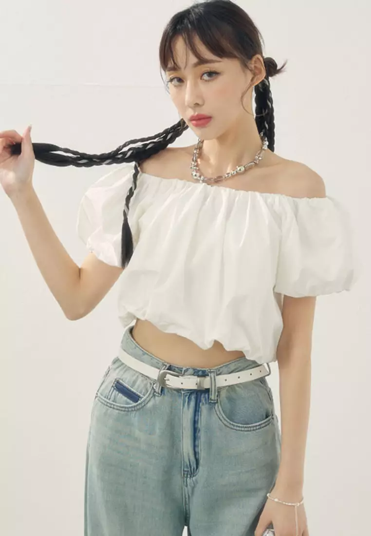 X.O.X.O. Off Shoulder Puff Sleeve Top 2024 Buy X.O.X.O. Online