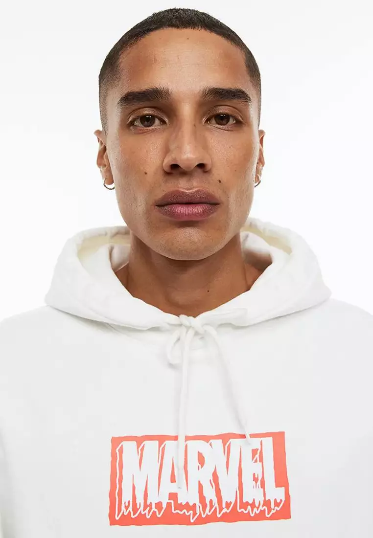 White 2025 marvel hoodie