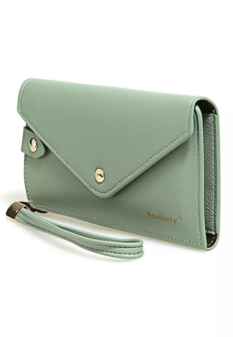 Clutch Wallet Dompet Wanita Model Panjang Handphone Slot Material Leather ORIGINAL