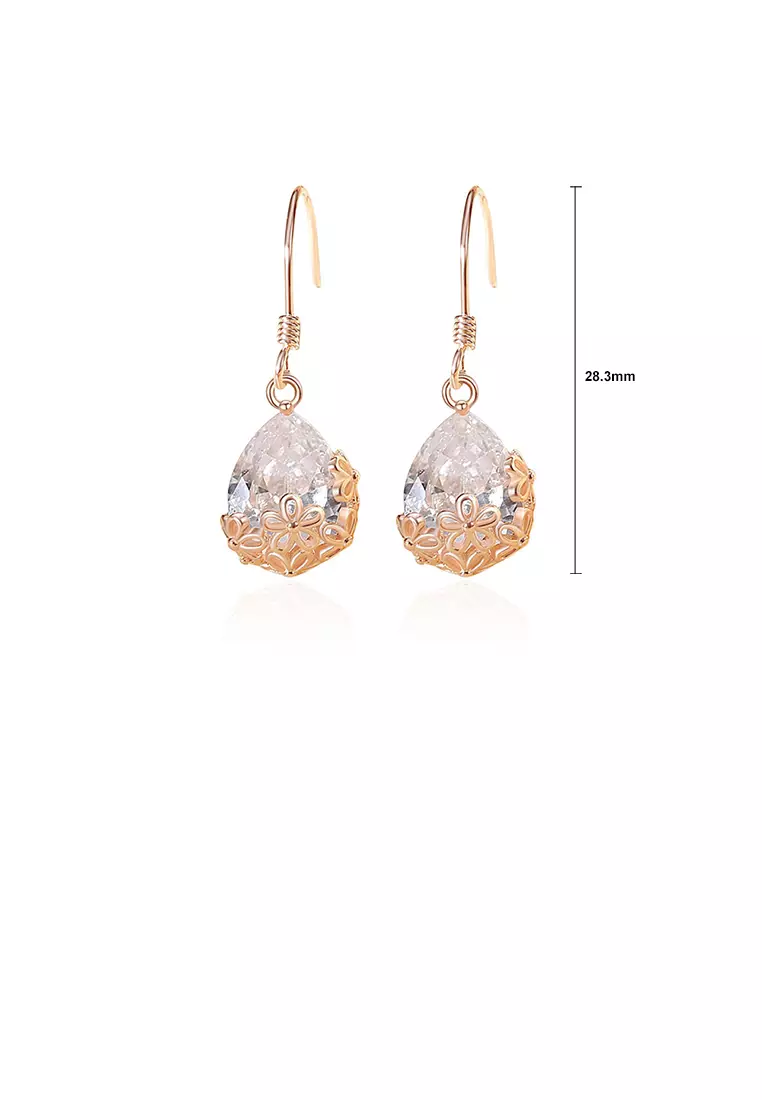Buy Glamorousky 925 Sterling Silver Plated Rose Gold Fashion