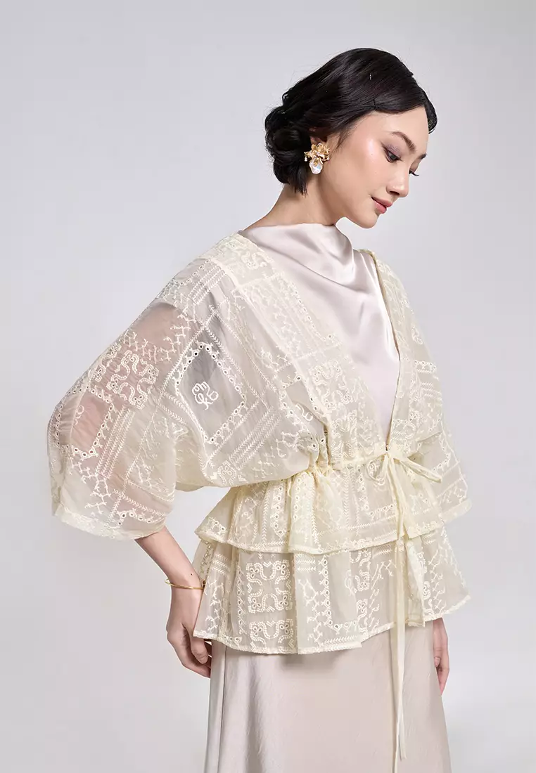 Kami Ella Drawstring Lace Outer Ivory