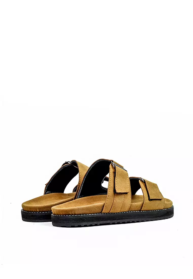 Lvnatica Abel Brown Slide Sandals