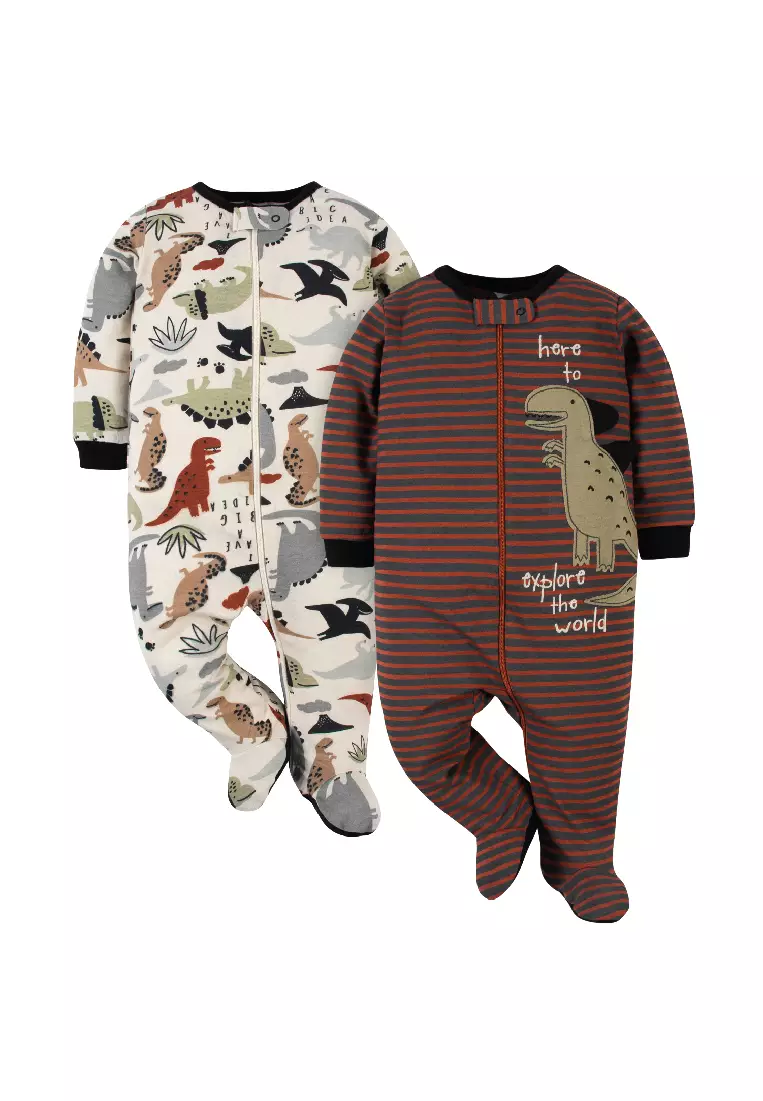 Buy Gerber Childrenswear Gerber 2-Pack Baby Boys Dino Sleep 'N Plays Online