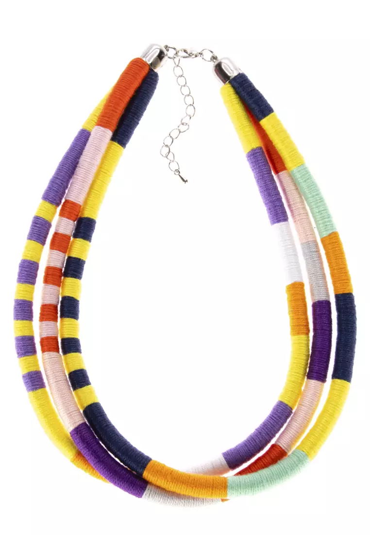 Buy IRAYAMANGYAN ART Thread Necklace Set of 3 2024 Online ZALORA