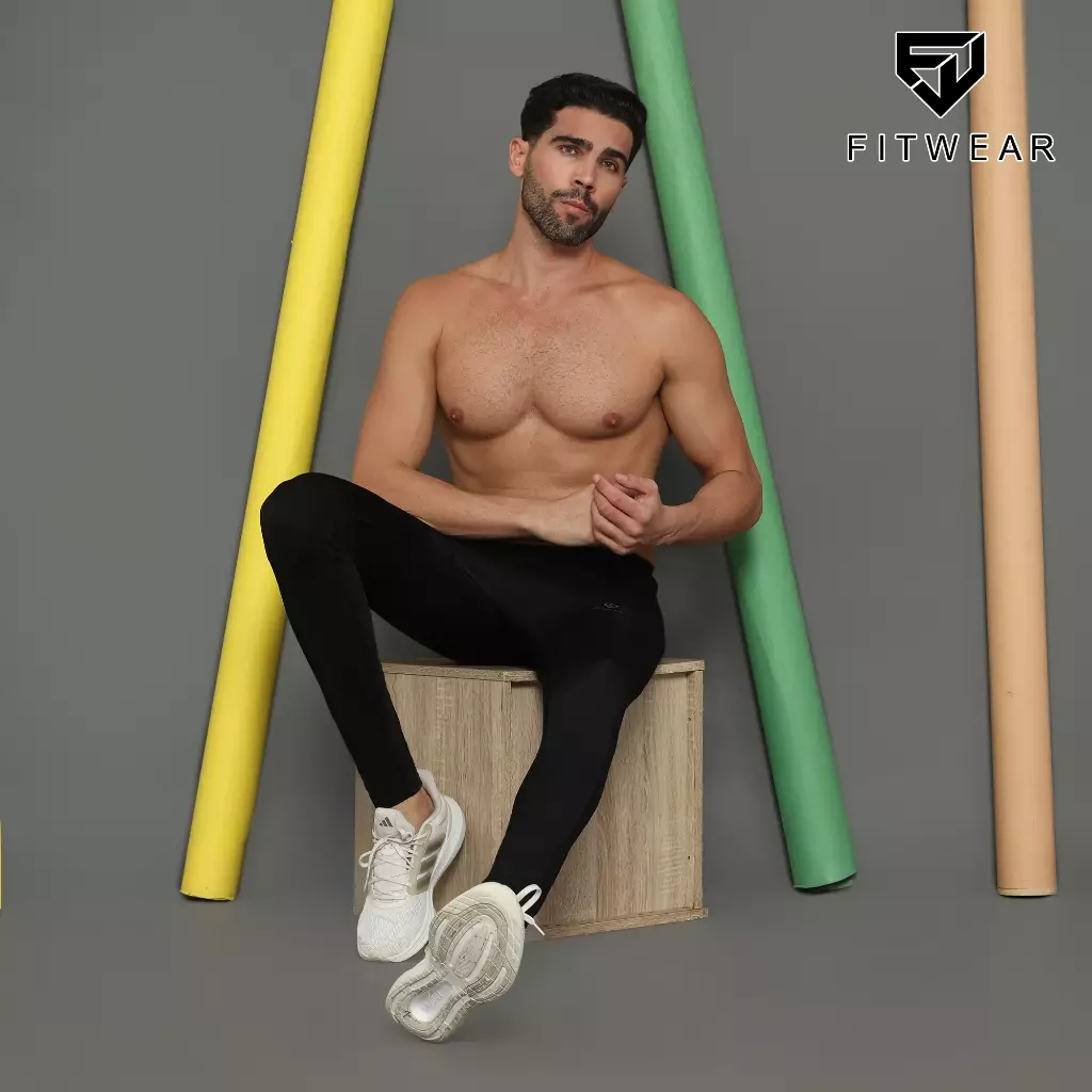 Fitwear - Legging Baselayer Dryfit Pria NICHOLAS BASIC POCKET LONG - BLACK