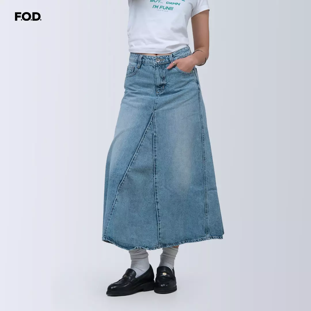 Rok Wanita Natta Light Blue