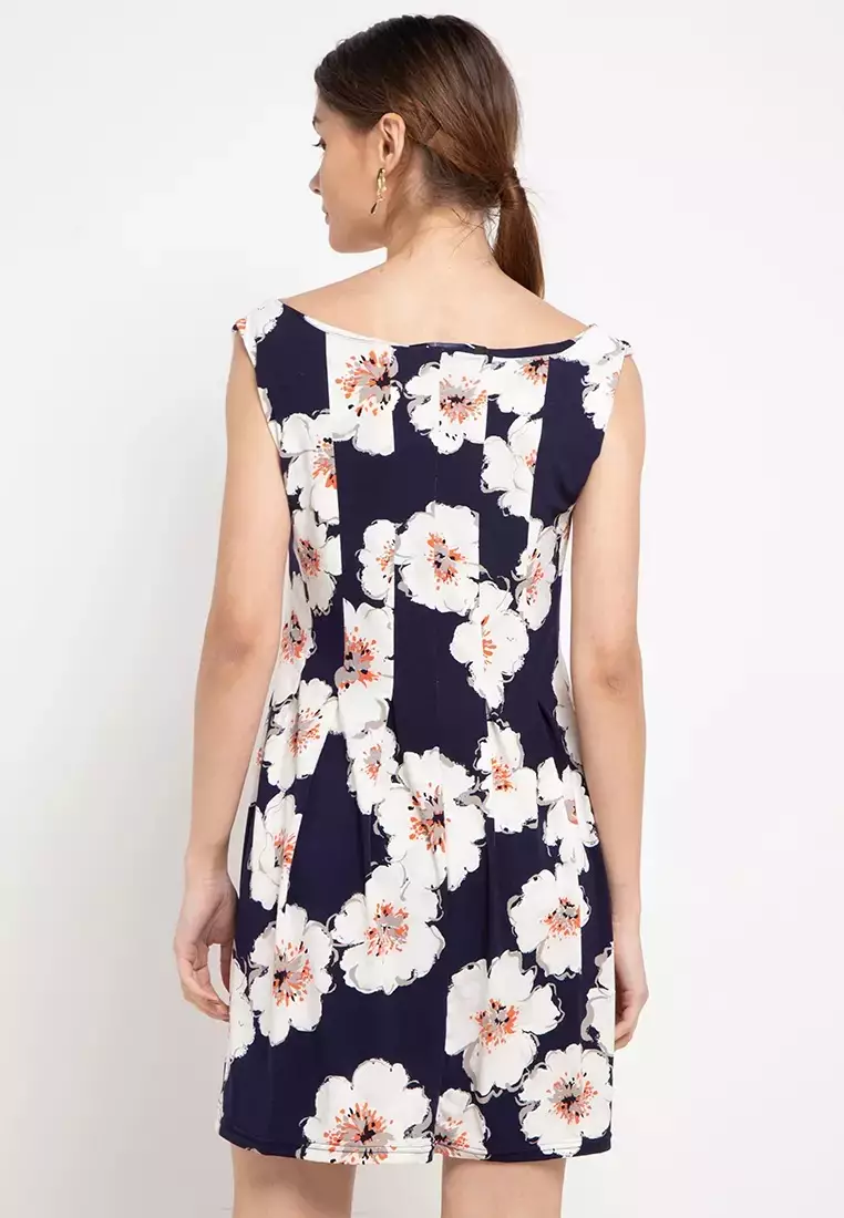 Chanira Lia Dress-Navy Print