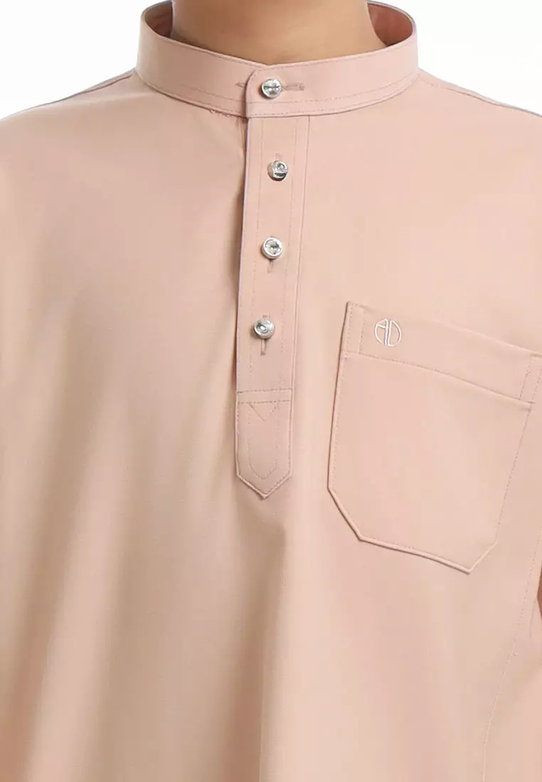 Alain Delon Baju Melayu Cekak Musang Budak - 19026504-81SiroccoLightBrown