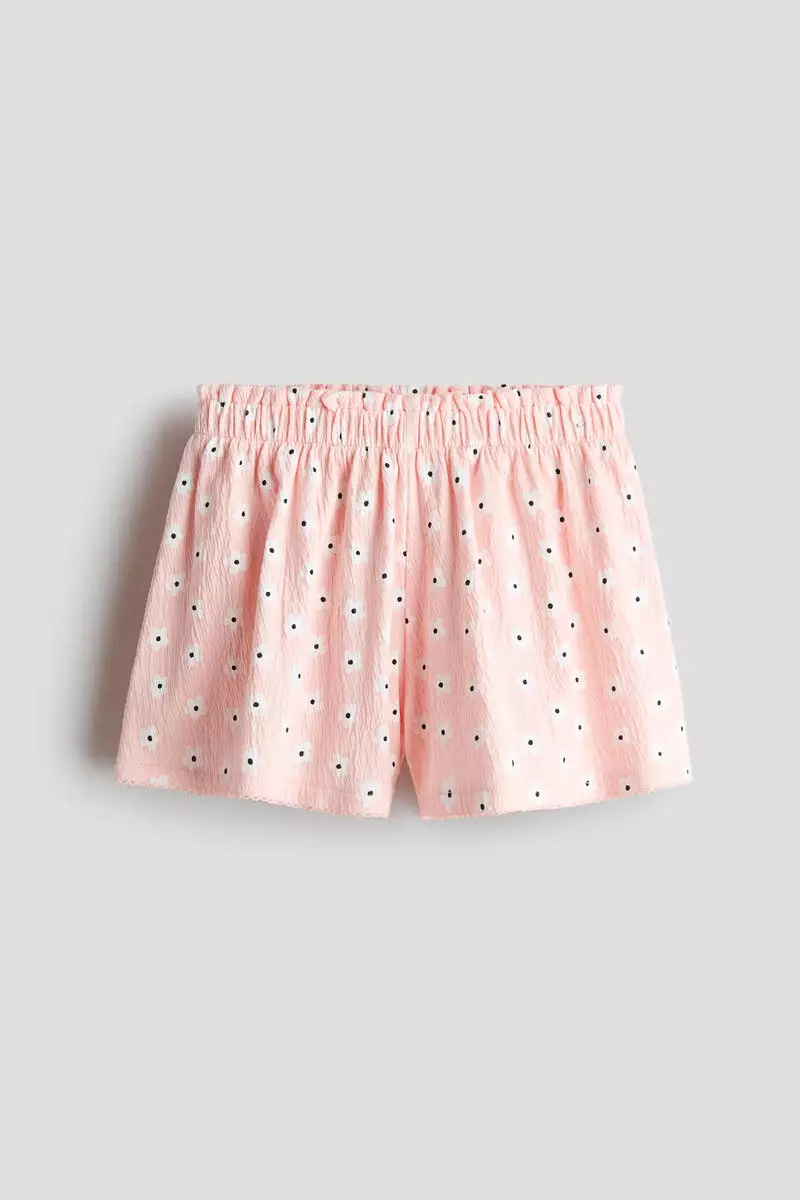 Printed cotton jersey shorts