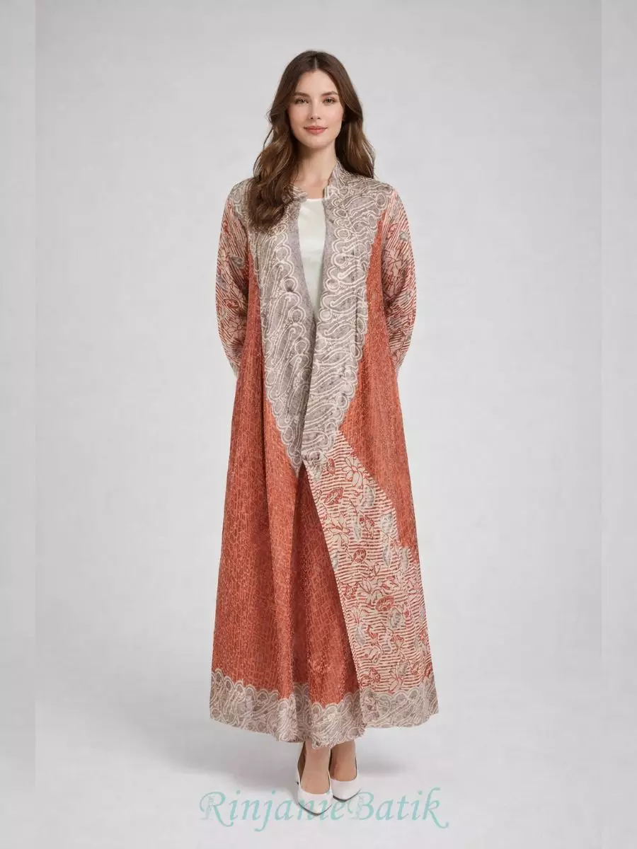 Rinjanie Batik - GSHI - TR - Gamis Shanghai Terracota