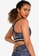 Under Armour navy Project Rock Printed Crossback Sports Bra 0B97BUSBFC6F2FGS_1